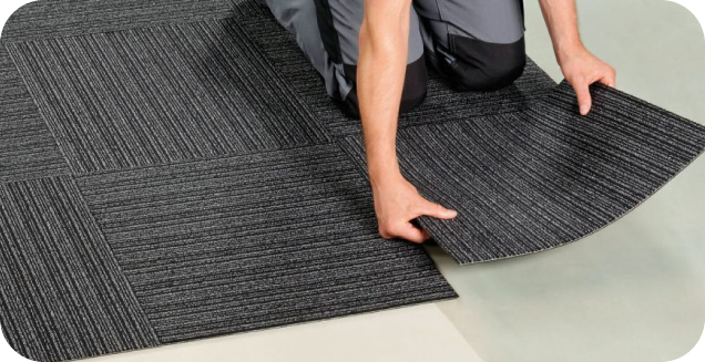 Как укладывать ковровую плитку