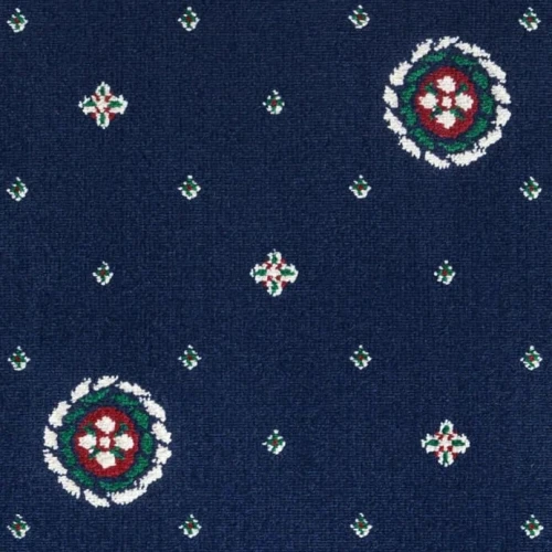 Ковролин Меринос ECO Виктория 02 (кружок) Blue